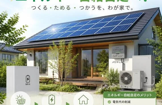あなたの家もエネルギー自給自足へ！