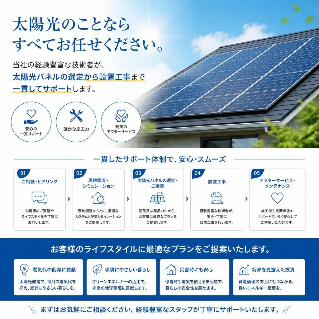 専門職による安心のサポート