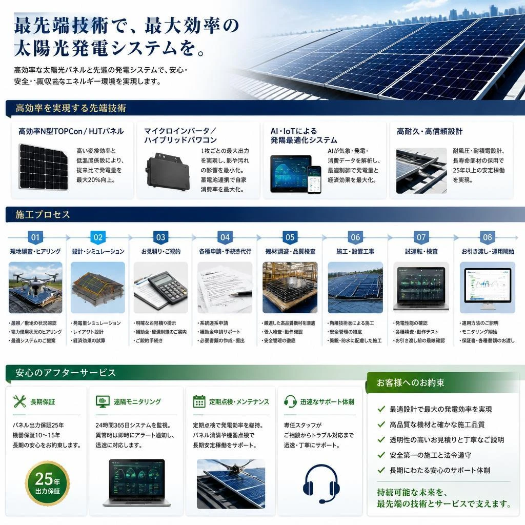 私たちの技術力とサービス