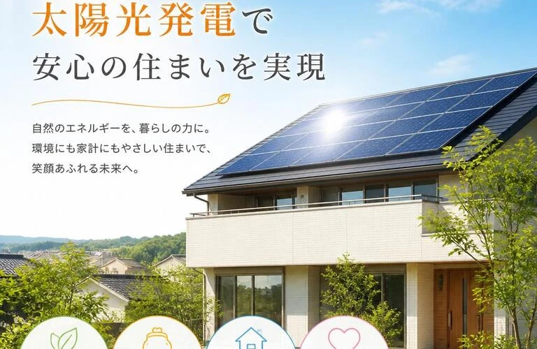 家族の未来を照らす、太陽光発電で安心の住まいを実現