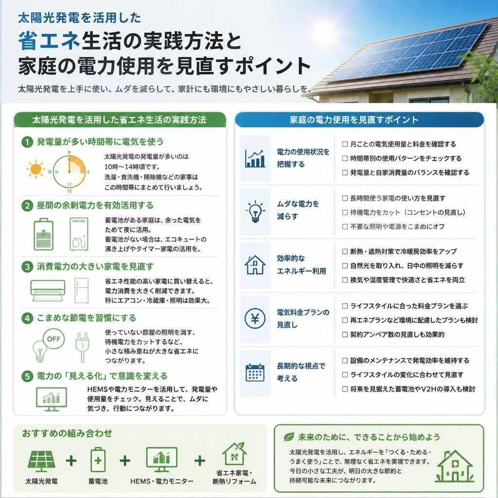 3. 家庭での省エネと節約の方法