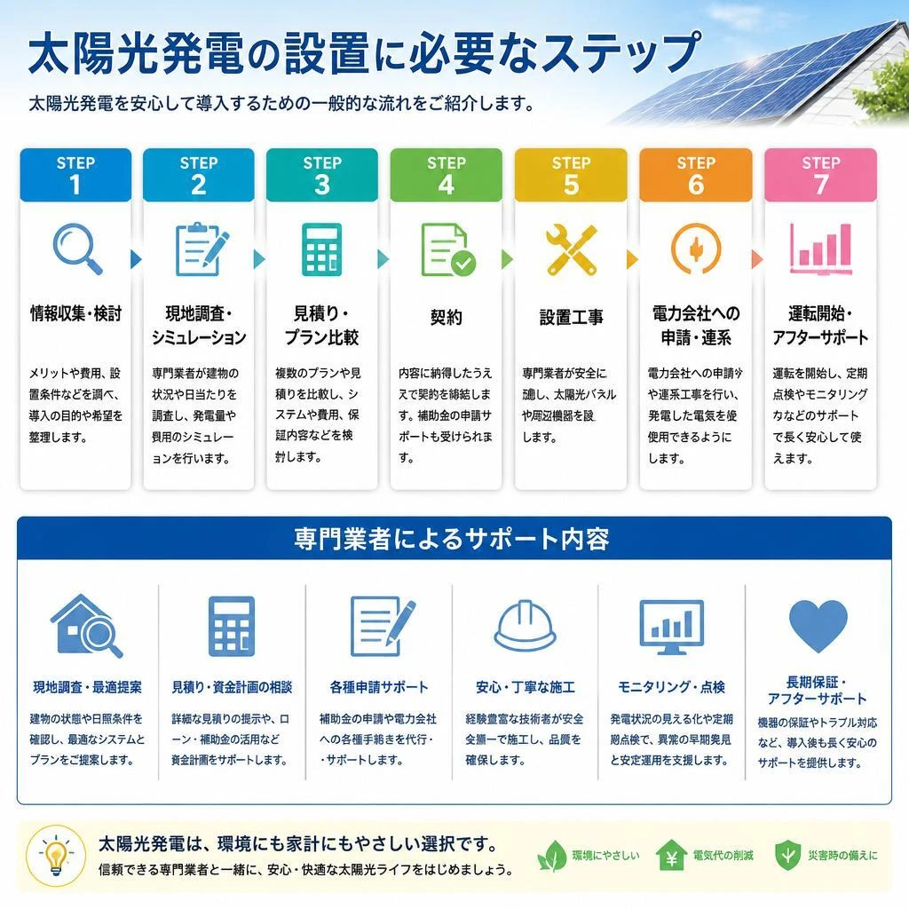 2. 手軽に始める太陽光発電の設置方法