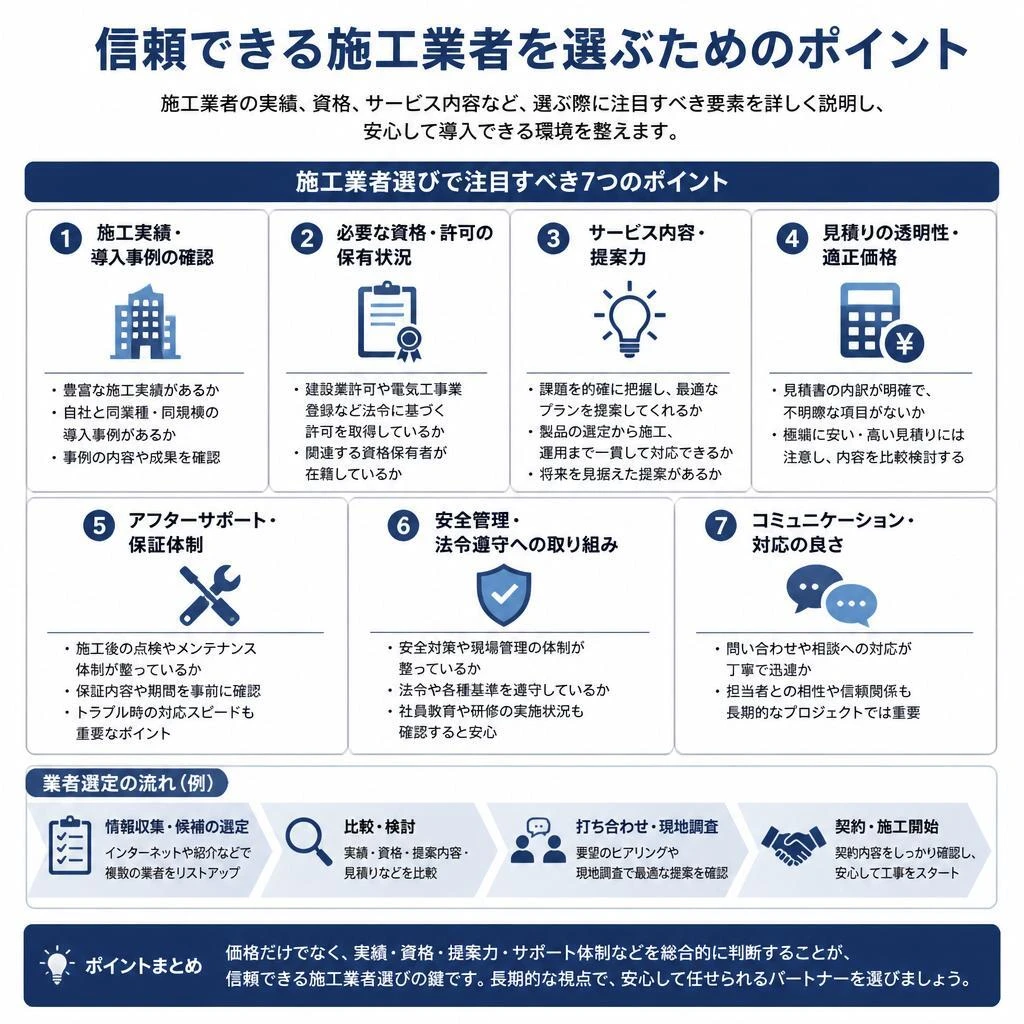 施工業者の選び方