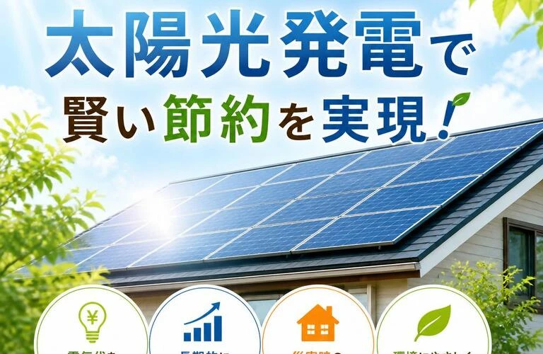 暮らしを豊かにする太陽光発電で賢い節約を実現！