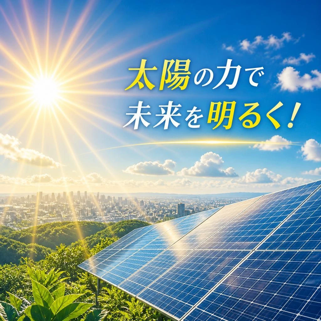太陽の力で未来を明るく！