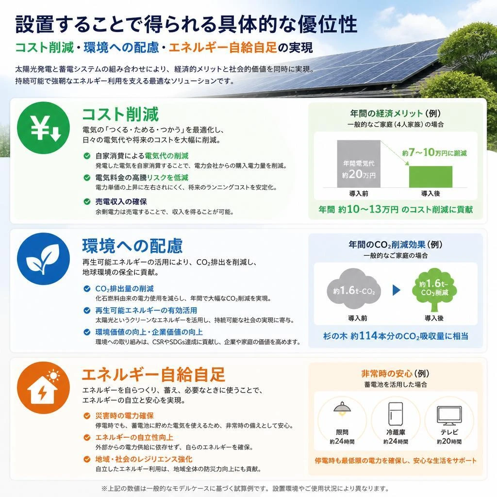 2. 太陽光発電の設置メリット