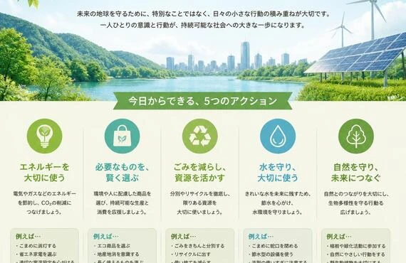 持続可能な未来のために、今私たちにできること