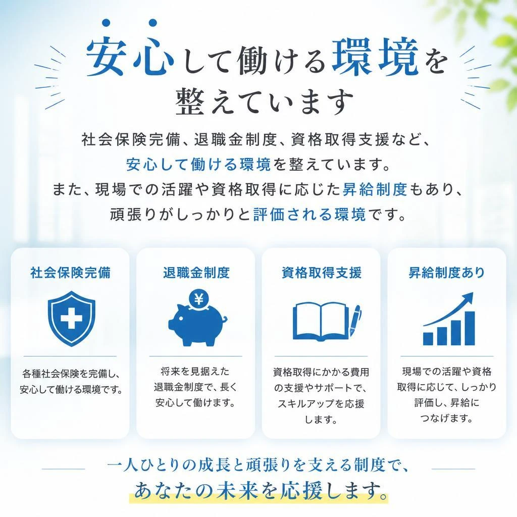 3. 福利厚生とキャリアアップ制度