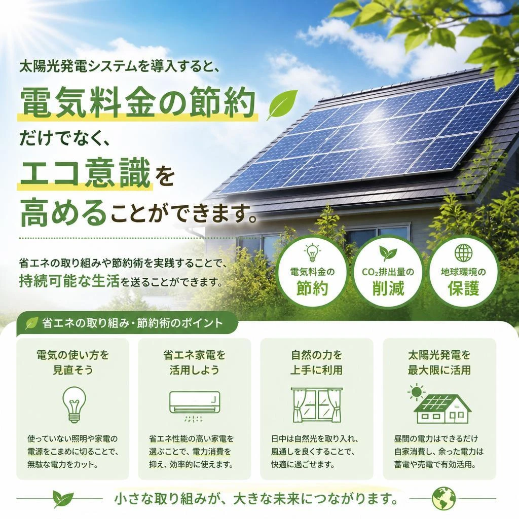 省エネ・節約に貢献する