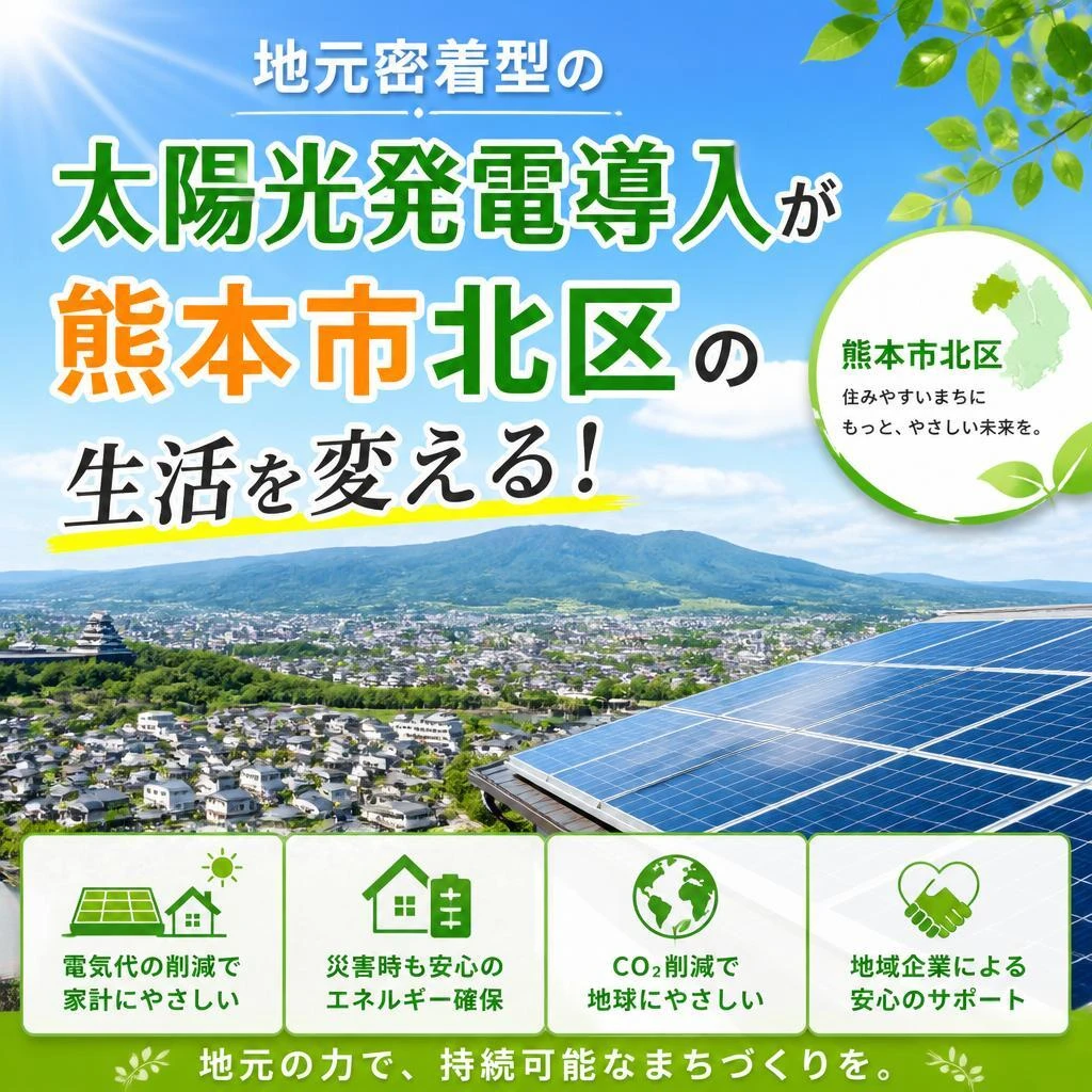 地元密着型の太陽光発電導入が熊本市北区の生活を変える！