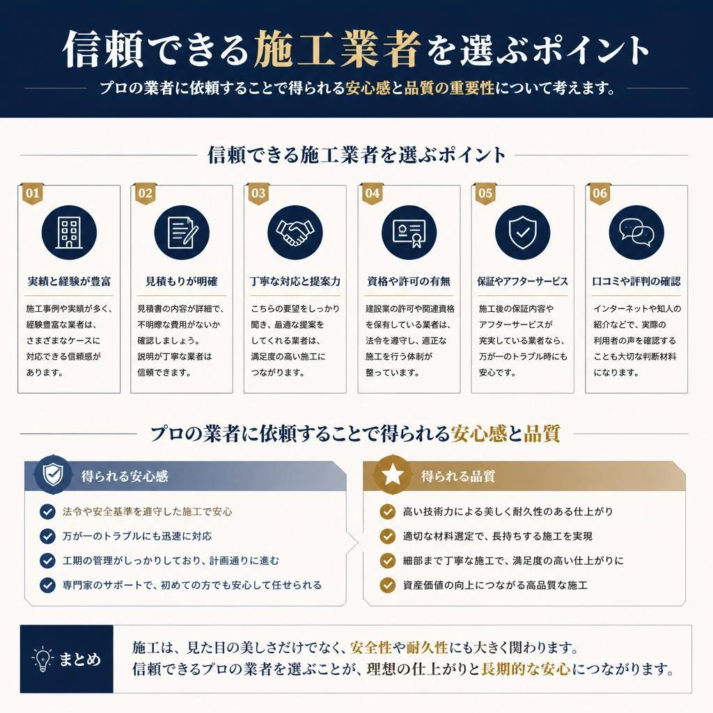 施工業者の選び方
