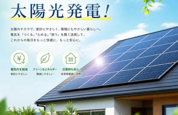 新生活をより豊かにするための太陽光発電！