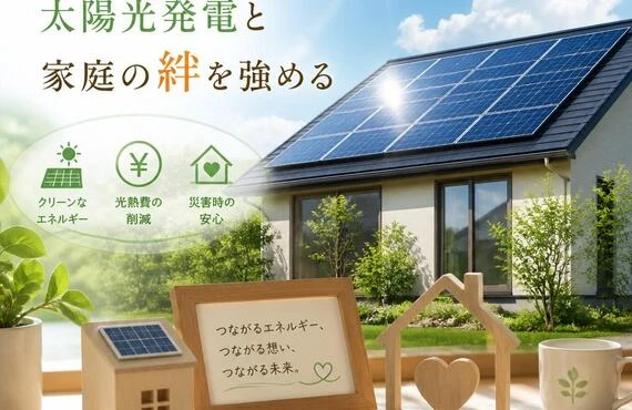 「安心して暮らすために、太陽光発電と家庭の絆を強める」