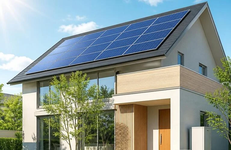 家庭をクリーンエネルギーで支える。家族のための太陽光発電