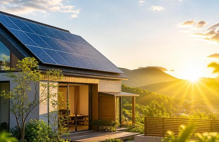 家族の笑顔を太陽光エネルギーで育む、持続可能な暮らし