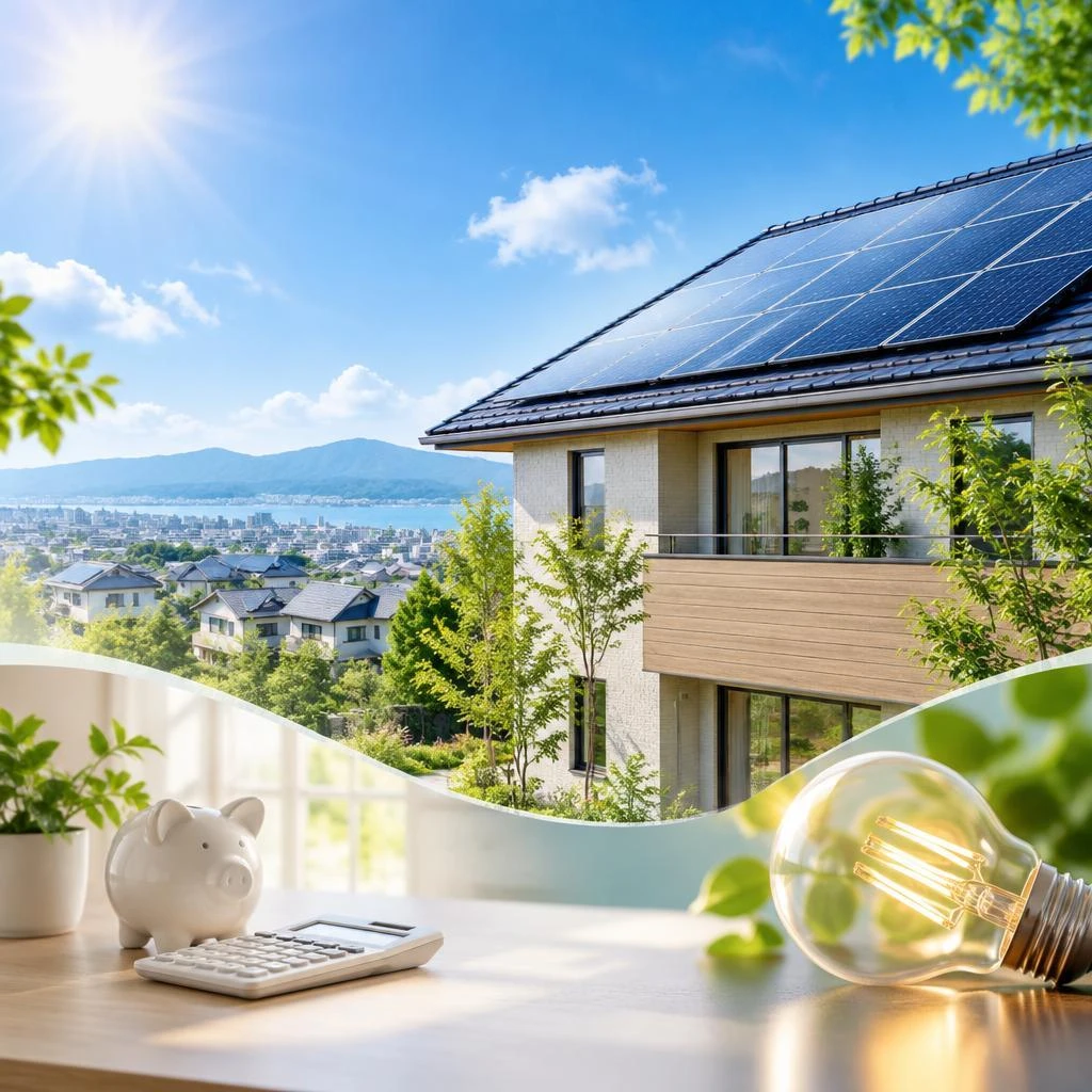 電気の使い方を見直して、家計にゆとりを。太陽光発電の導入から施工まで、藏座工業が暮らしに合った一歩をお手伝いします。