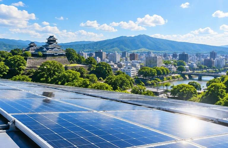 未経験から、熊本の街を支える電気のプロへ。太陽光発電の現場で、確かな技術と未来を手に入れよう。
