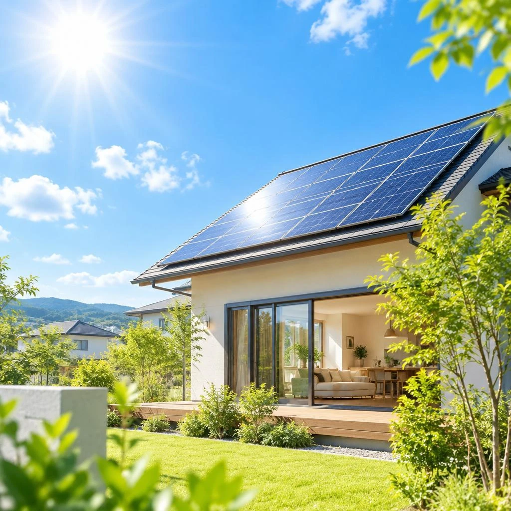太陽の恵みを、家族の安心と笑顔に。太陽光発電で始める、無理のない節約と快適な暮らし。